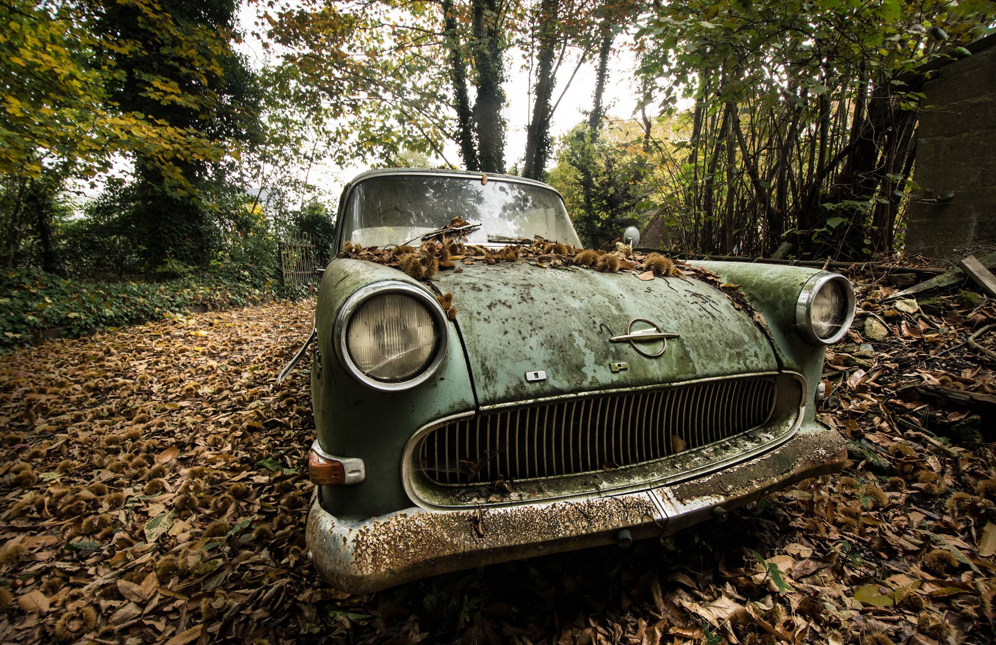 car, Wreck, Vehicle, Old, Opel Wallpaper