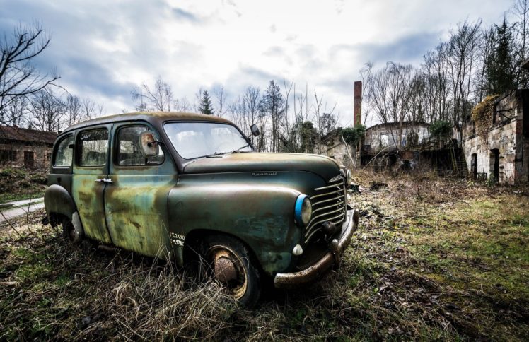 wreck, Car, Old, Rust, Vehicle HD Wallpaper Desktop Background