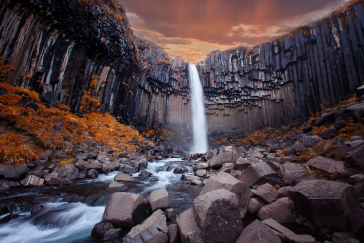 nature, Rock, Stones, Landscape, Water, Waterfall HD Wallpaper Desktop Background