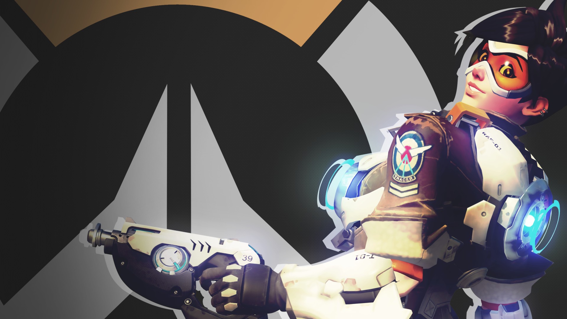 video games, Overwatch, Tracer Wallpaper