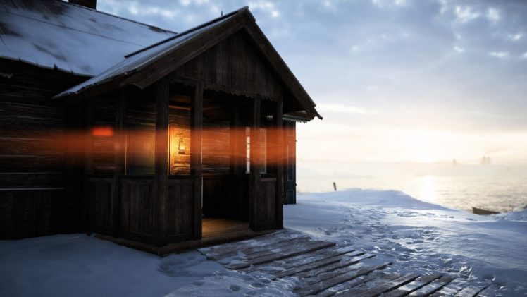winter, Snow, Cold, House HD Wallpaper Desktop Background