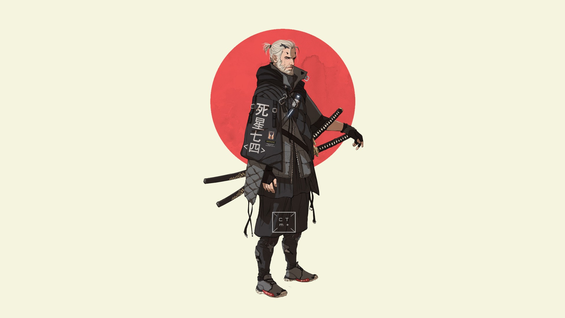 original characters, Fan art, Japan, Samurai, Katana Wallpaper