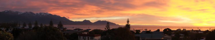 dusk, Water, Mountains, New Zealand, Kaikoura HD Wallpaper Desktop Background