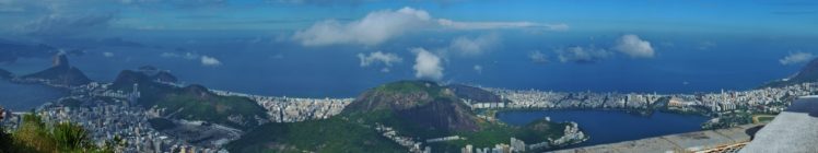 water, Mountains, Clouds, Rio de Janeiro HD Wallpaper Desktop Background