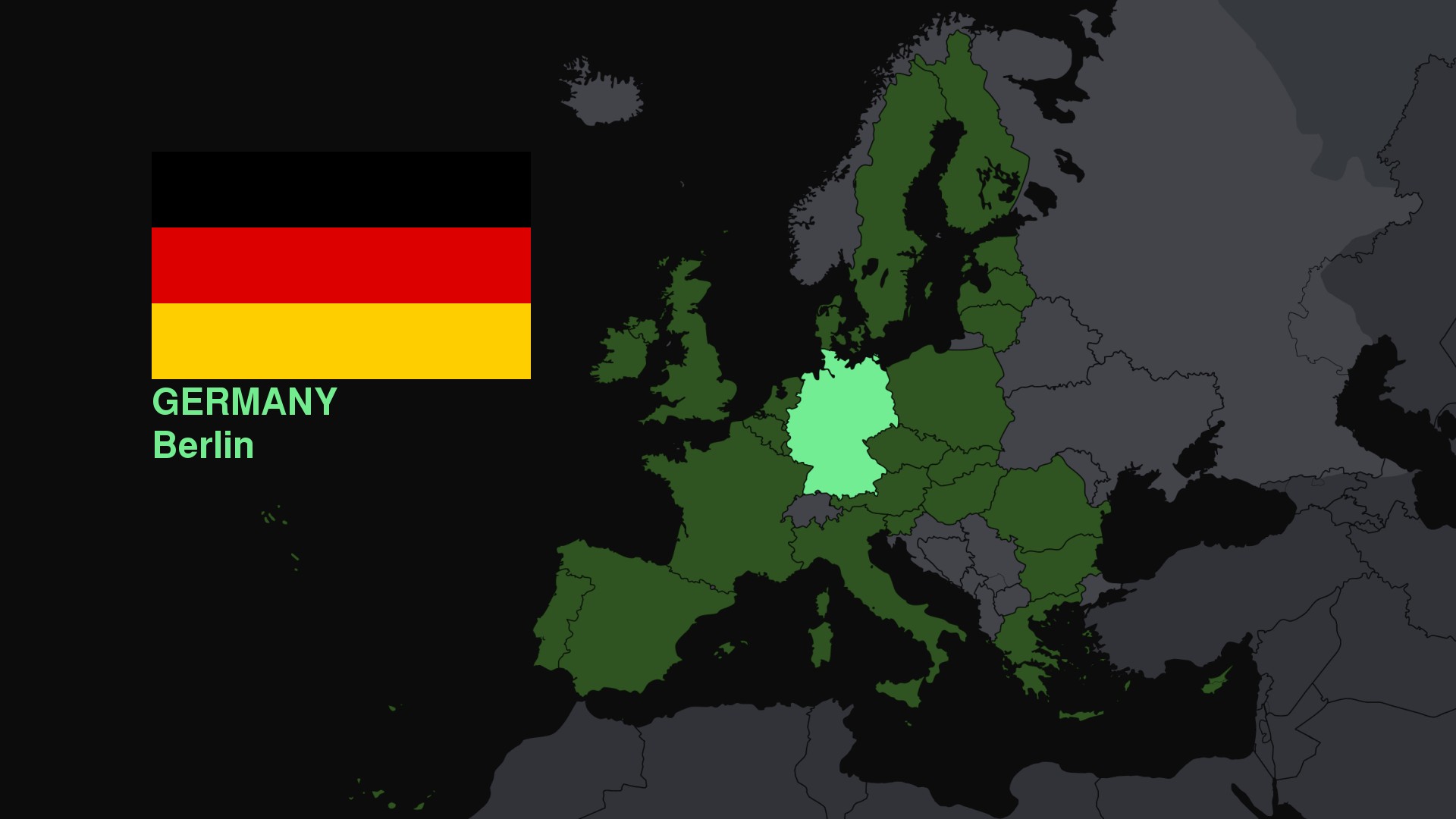 Germany, Map, Flag, Europe Wallpaper