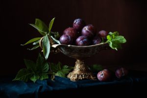 still life, Bowls, Fruit
