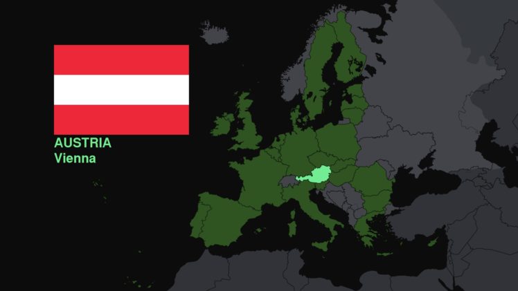 Austria, Map, Flag, Europe HD Wallpaper Desktop Background