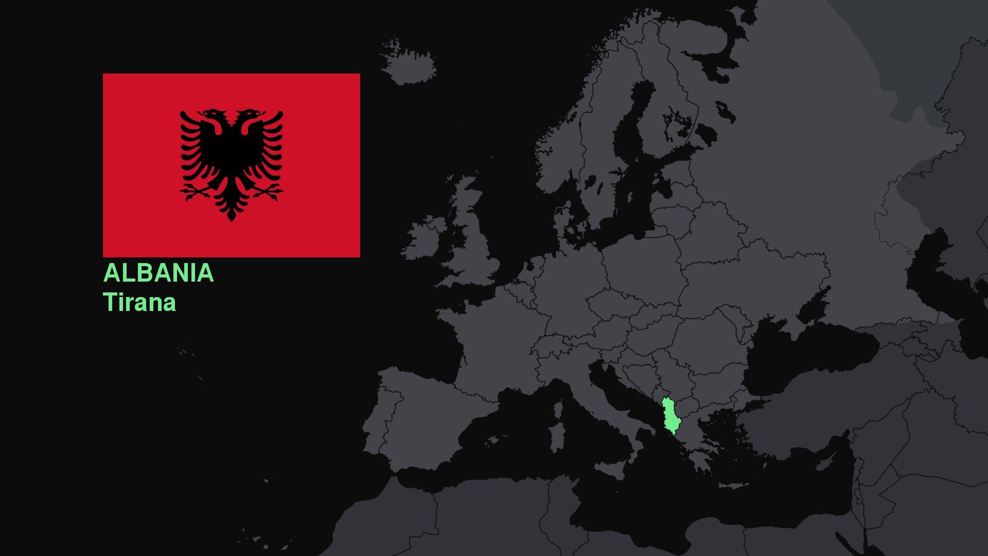 Albania, Map, Flag, Europe Wallpaper
