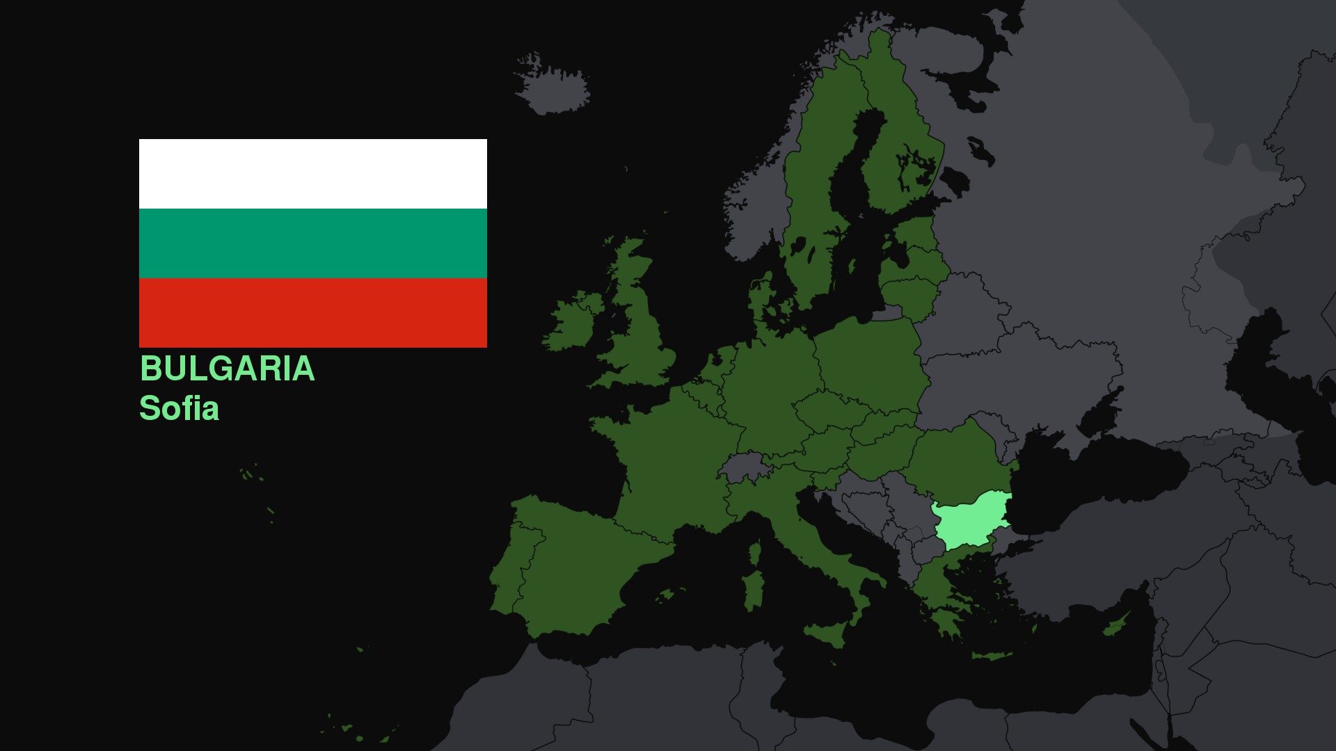 Bulgaria, Europe, Map, Flag Wallpaper