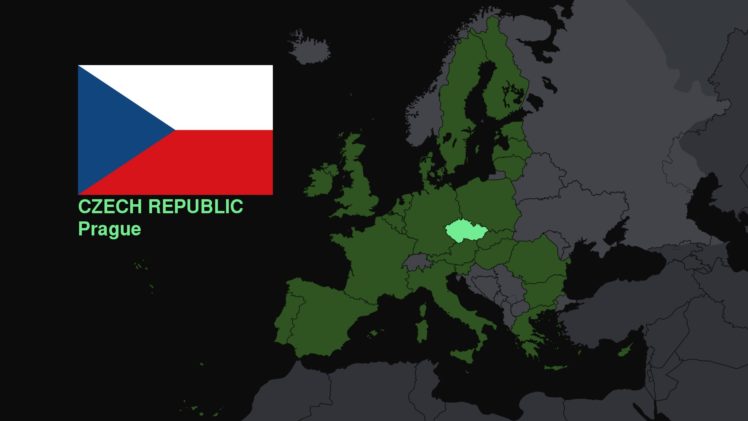 Czech Republic, Europe, Flag, Map, European Union HD Wallpaper Desktop Background