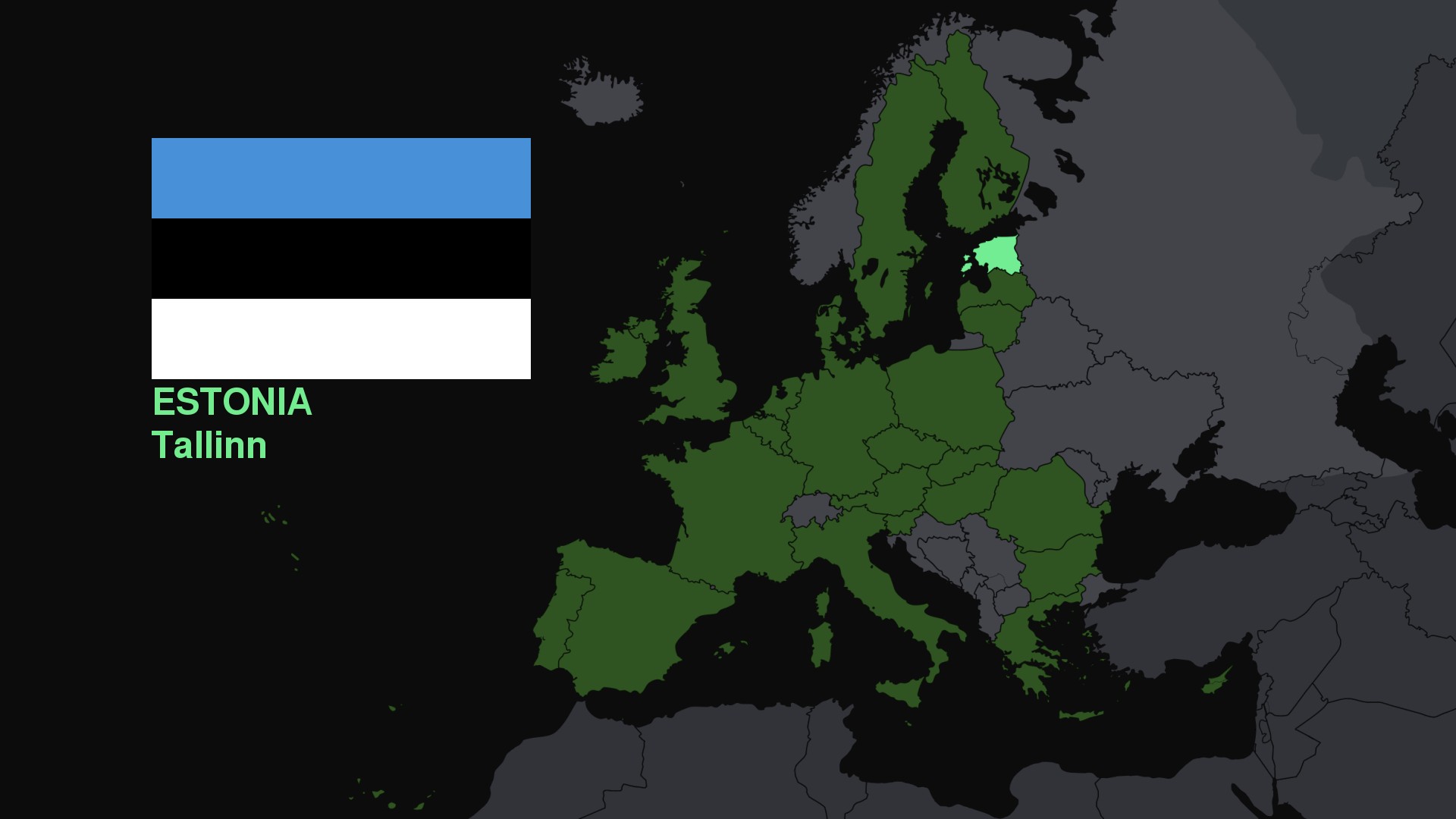 Estonia, Europe, Flag, Map Wallpaper
