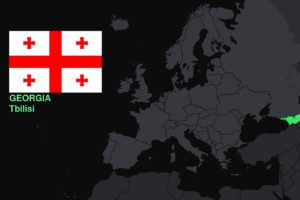 Georgia, Europe, Flag, Map