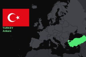 Turkey, Map, Flag