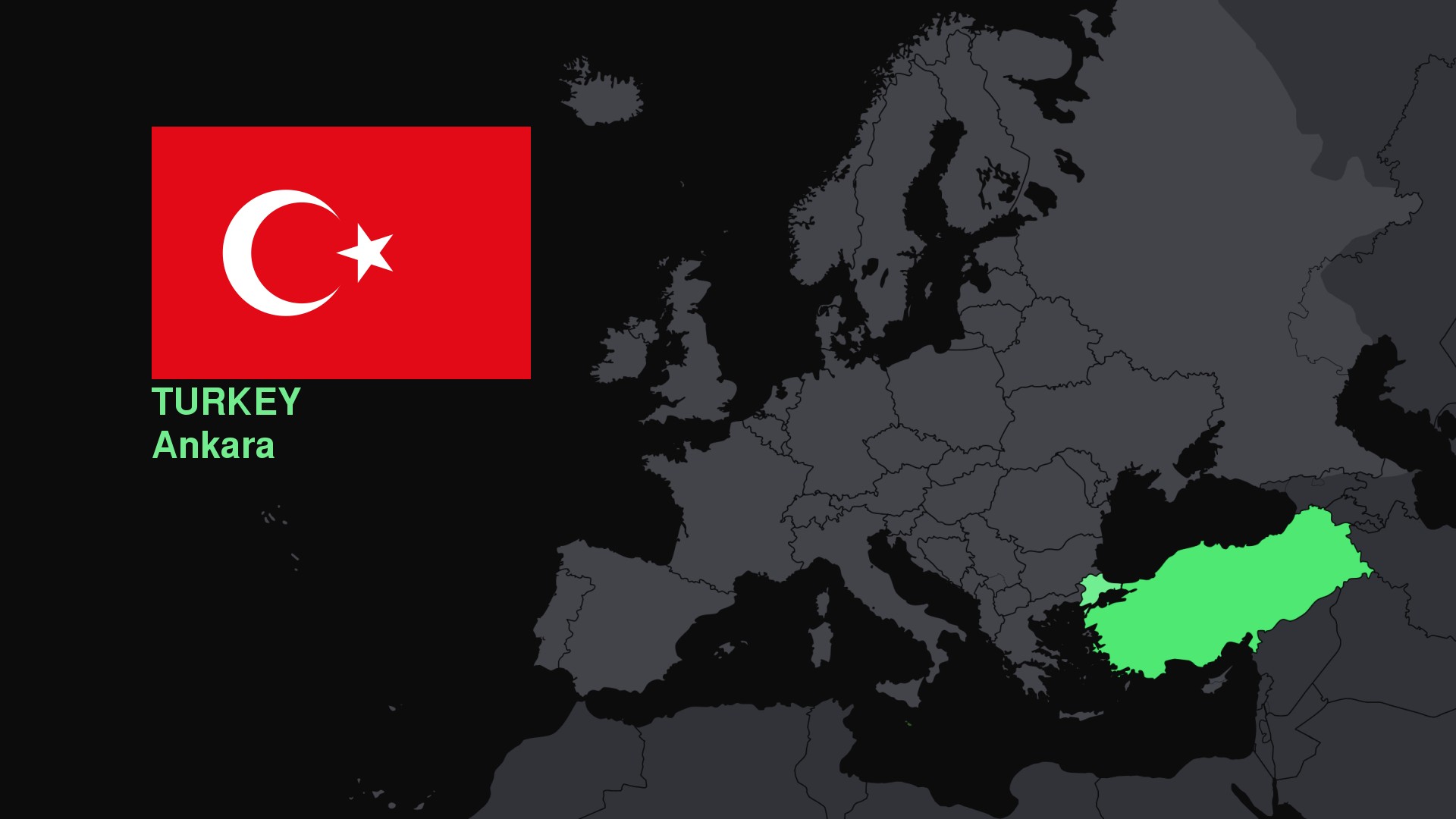 Turkey, Map, Flag Wallpaper