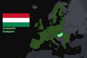 Hungary, Map, Flag, Europe