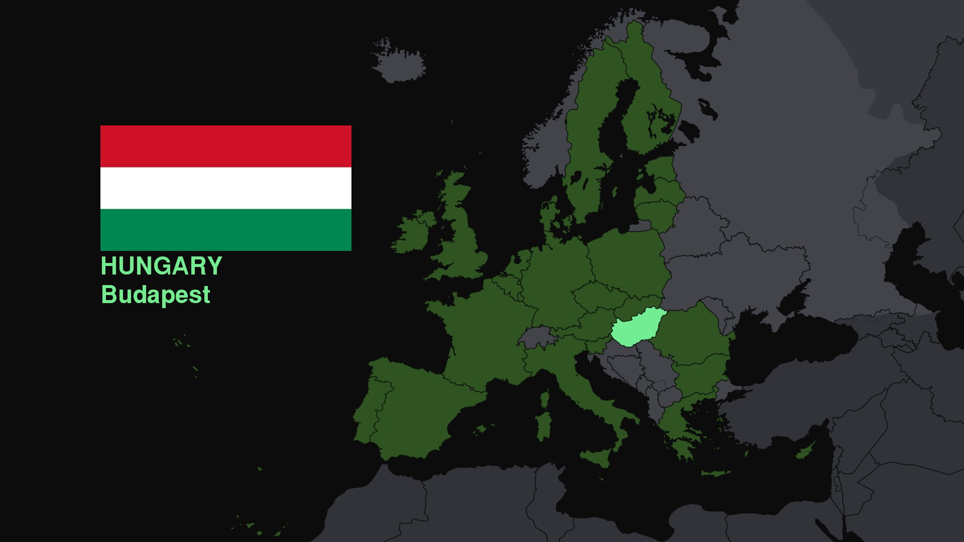 Hungary, Map, Flag, Europe Wallpaper