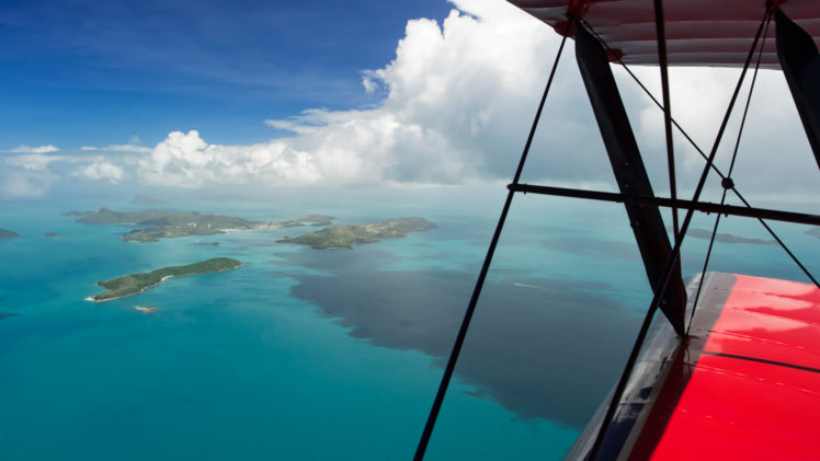 aerial view, Island HD Wallpaper Desktop Background