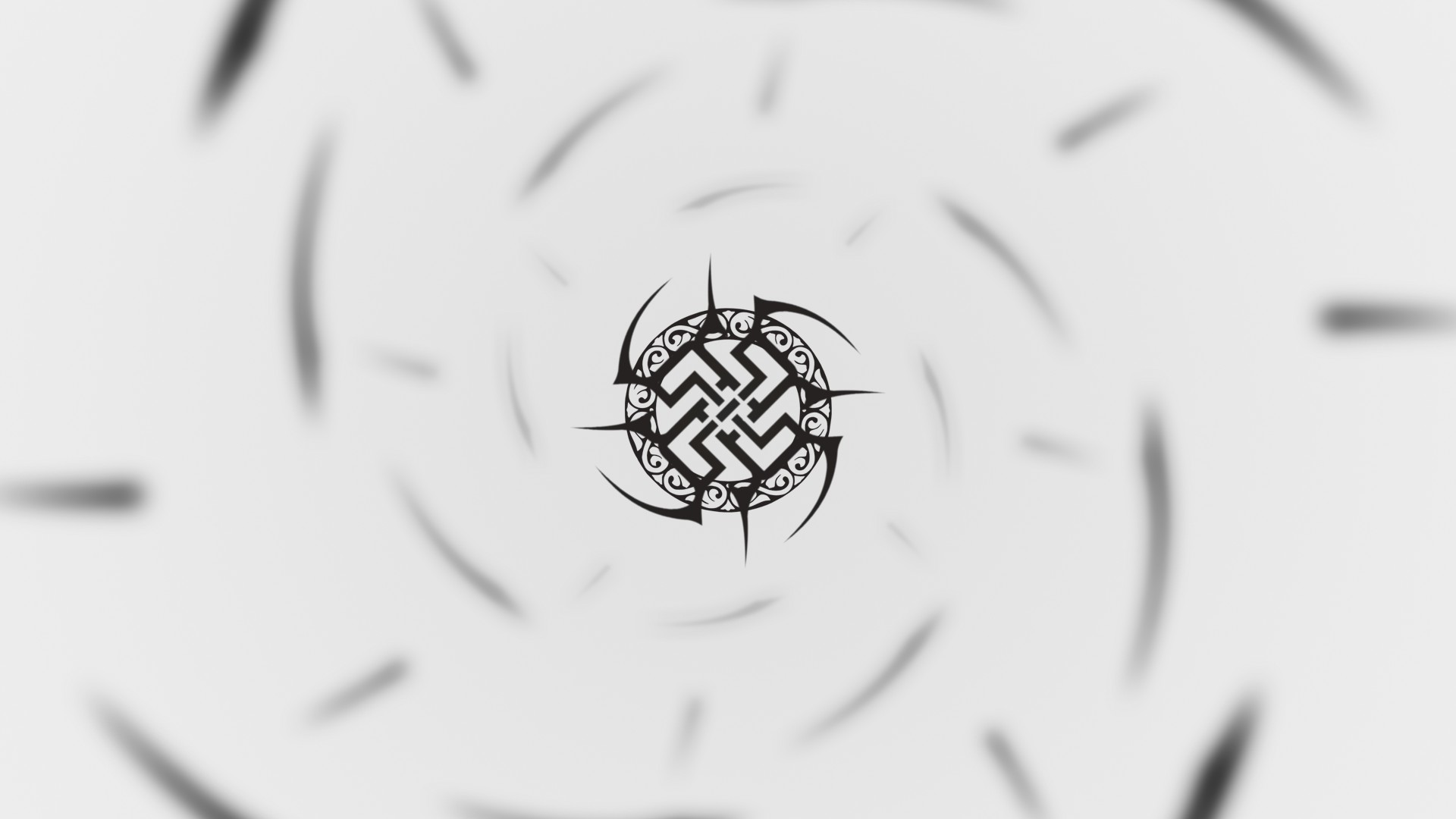minimalism, White, Tribal, Black, Logo, Swastika Wallpaper