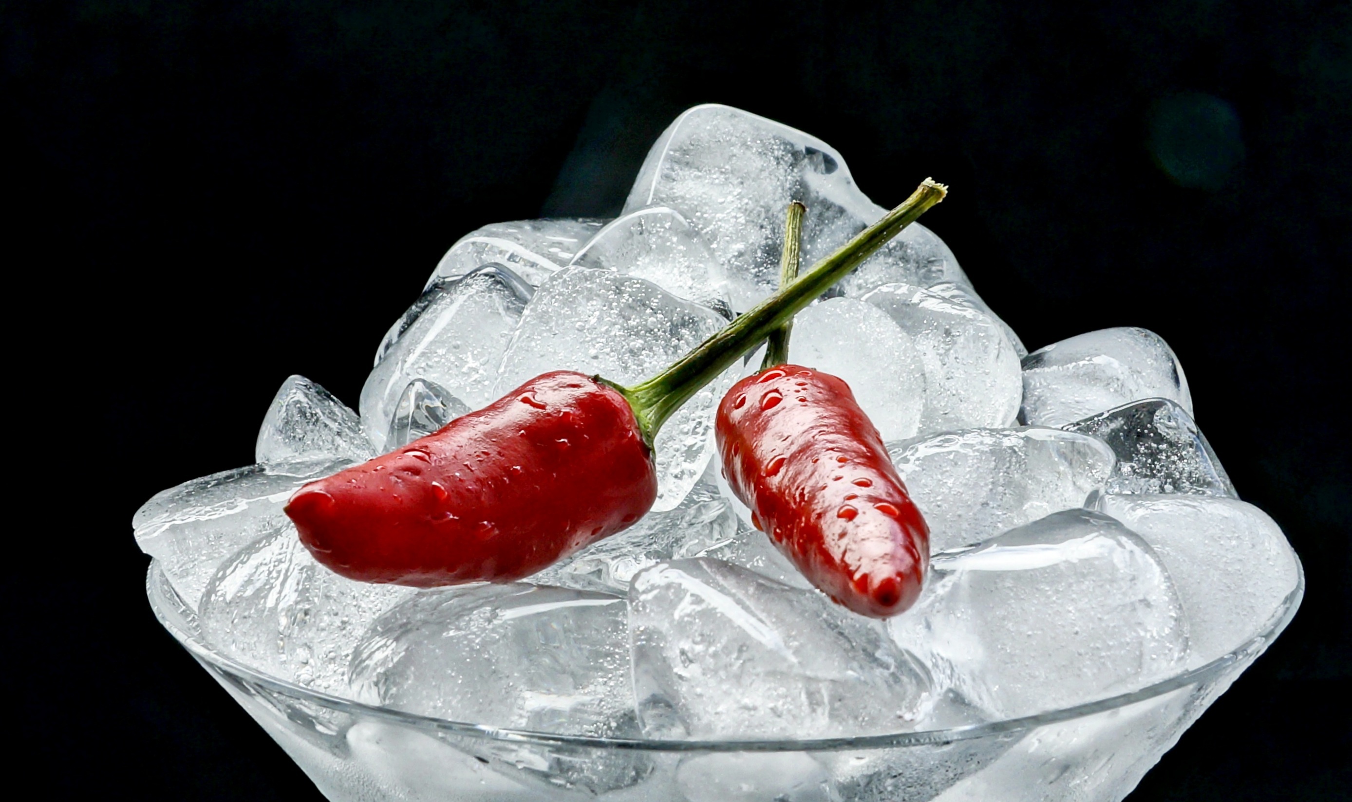 ice, Food, Chilli peppers Wallpaper