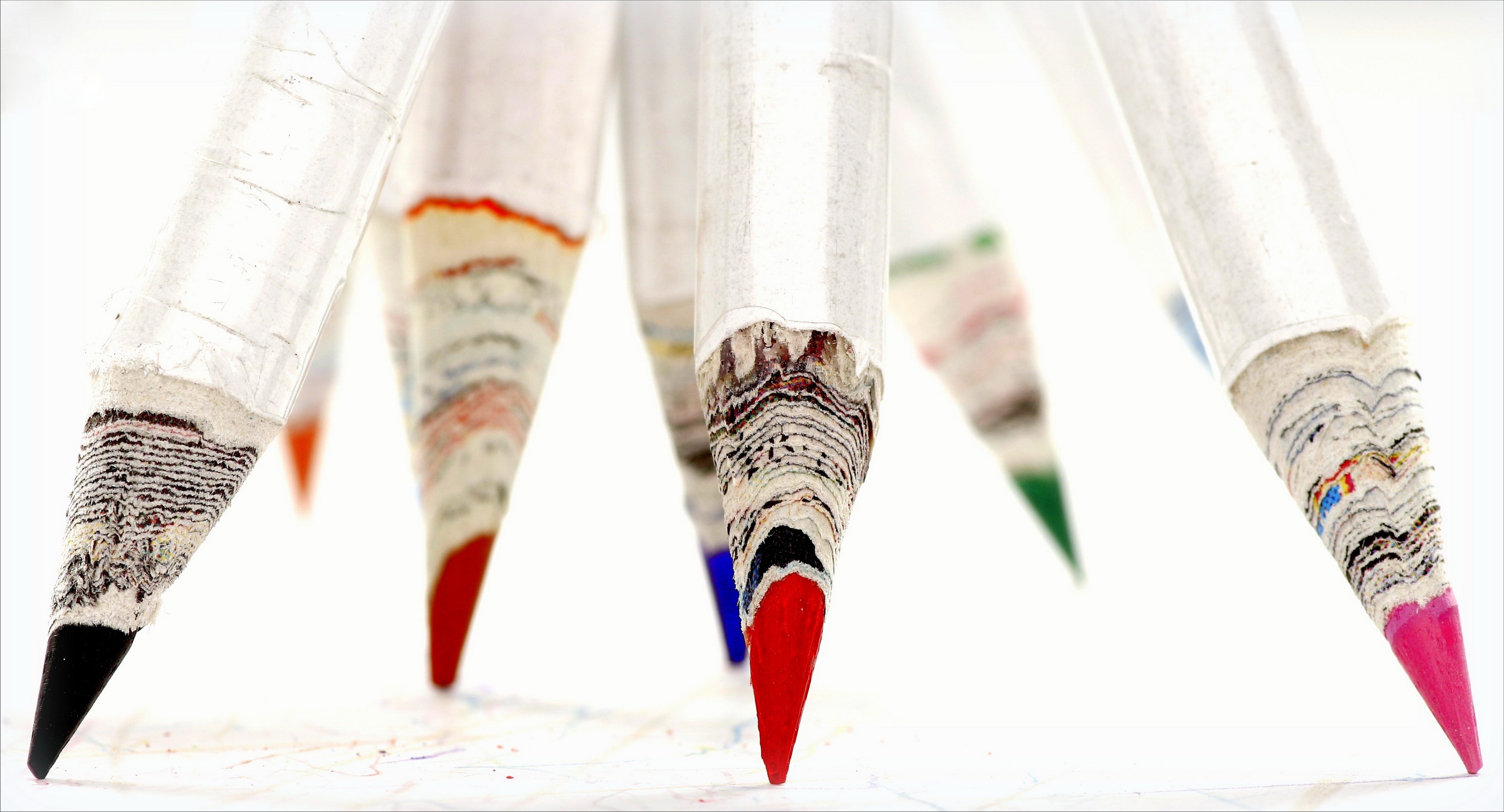 pencils, Colorful, Macro Wallpaper
