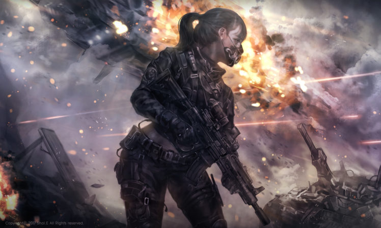 women, Soldier, War HD Wallpaper Desktop Background