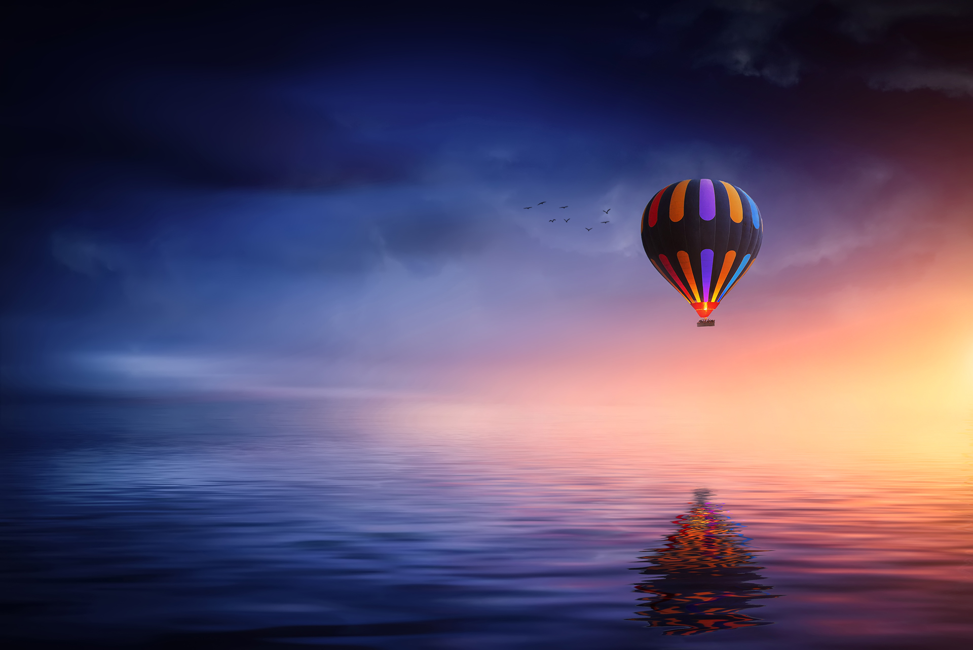 nature, Sky, Balloon, Water, Sea Wallpapers HD / Desktop and Mobile