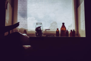 bottles, Glass jar, Window, Medicine