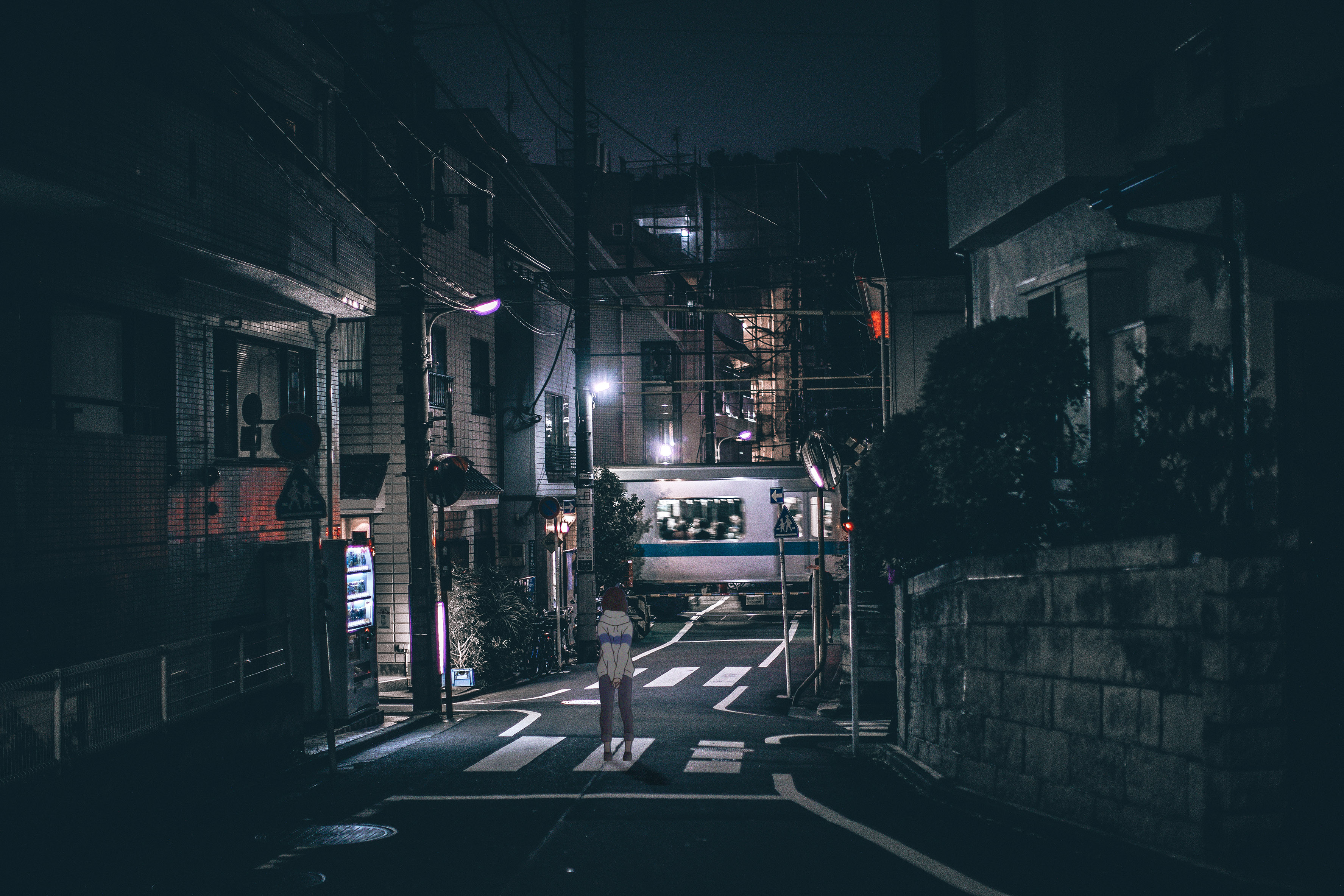 Japan, Street, Lights, Night, Urban, Dark Wallpapers HD / Desktop and