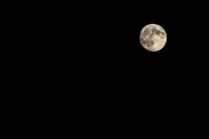 Moon, Sky, Monochrome