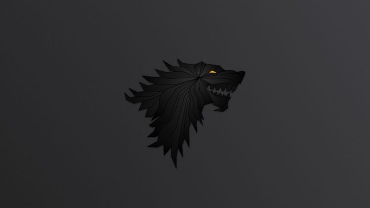 Game of Thrones, Wolf, Logo HD Wallpaper Desktop Background