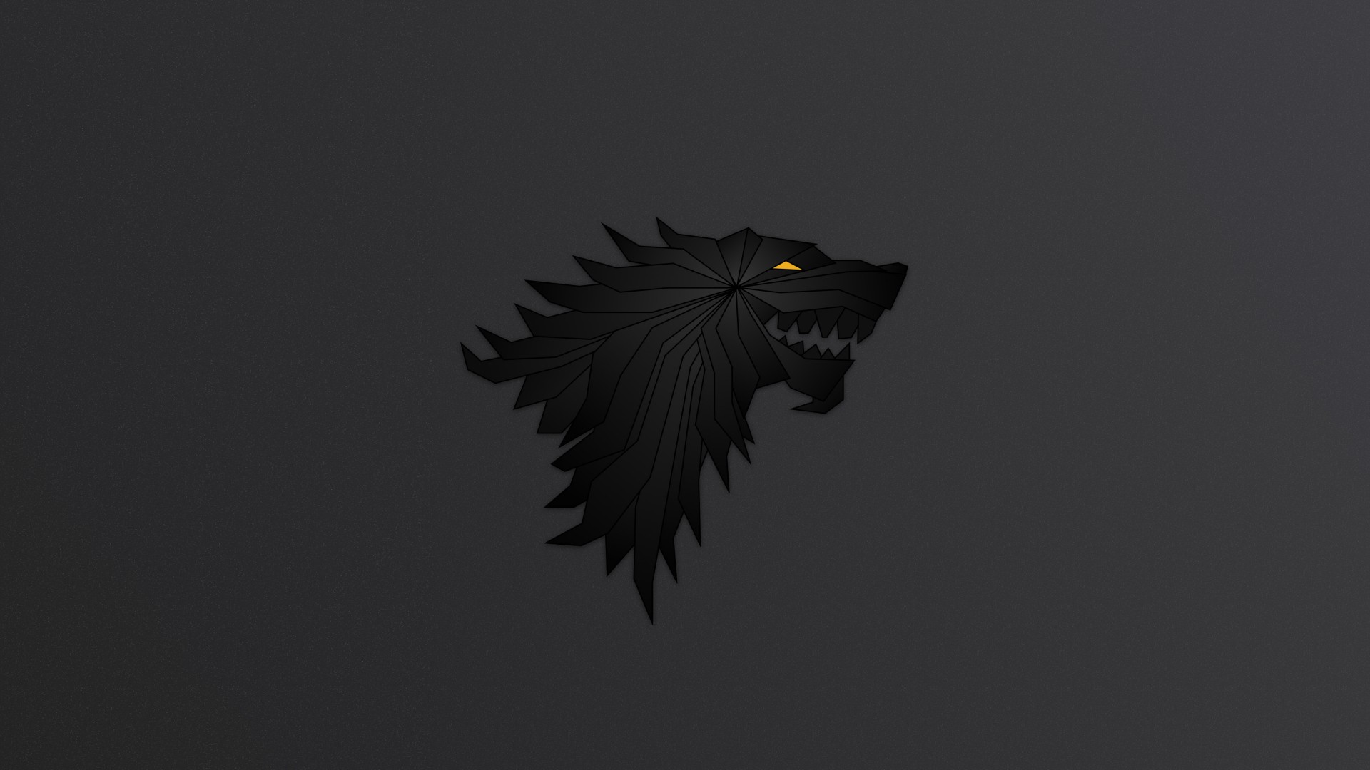 Game of Thrones, Wolf, Logo Wallpaper