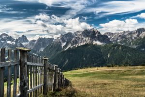 fence, Sky, Nature, Landscape, Mountains, Clouds