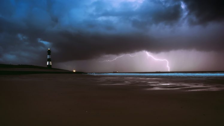 dark, Sky, Storm, Clouds, Lighthouse HD Wallpaper Desktop Background