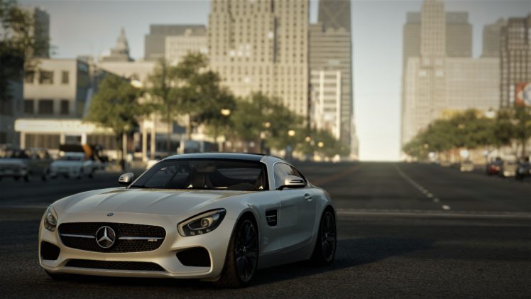 Mercedes AMG, Mercedes Benz, Car,  grey, Grey cars, Detroit HD Wallpaper Desktop Background