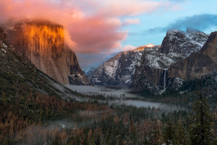 landscape, Mountains, Forest, Yosemite National Park HD Wallpaper Desktop Background