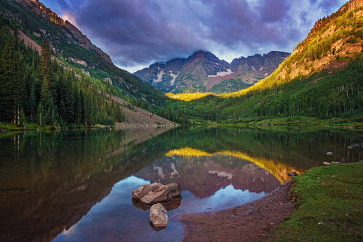 landscape, Lake, Mountains, Reflection HD Wallpaper Desktop Background
