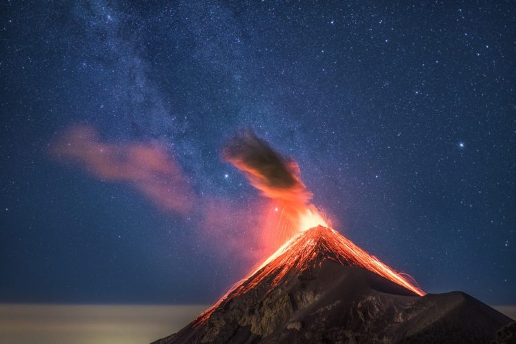 landscape, Volcanic eruption HD Wallpaper Desktop Background
