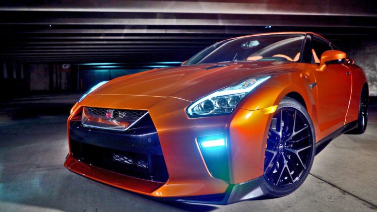 Nissan GTR, Nissan GT R NISMO, Nissan, Car, Vehicle, Orange cars HD Wallpaper Desktop Background