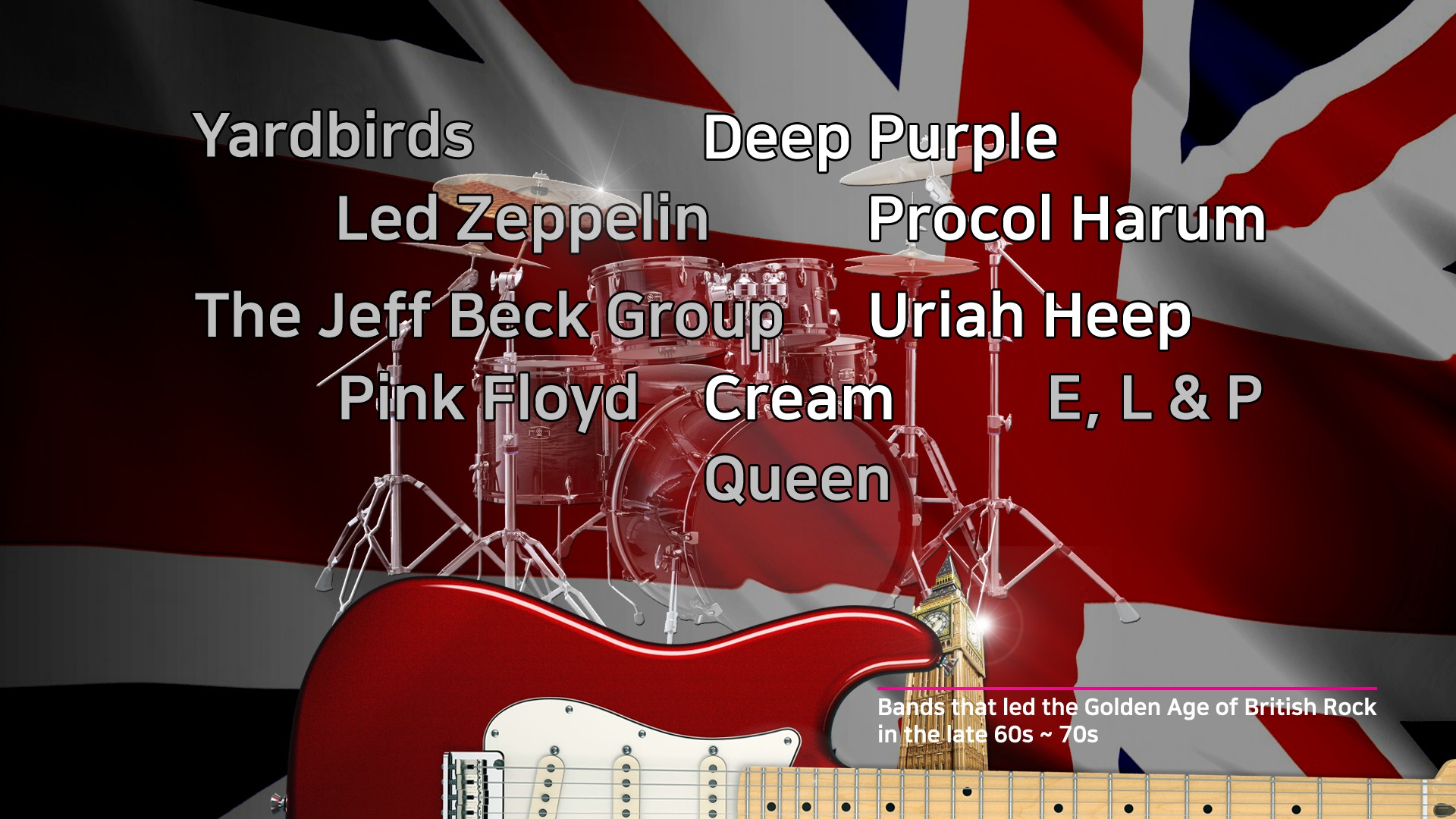 british rock, Hard rock, Led Zeppelin, Deep Purple, Yardbirds, Procol harum, Jeff beck band Wallpaper