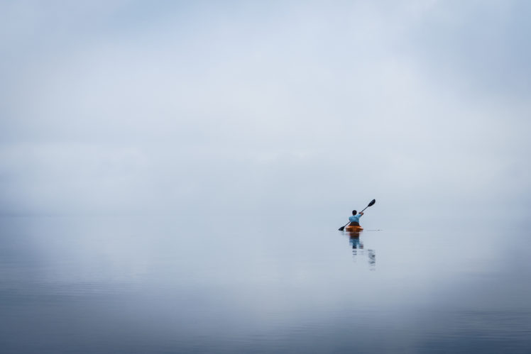 water, Canoes, Canoeist HD Wallpaper Desktop Background