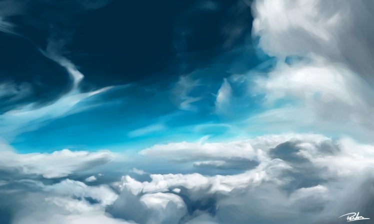 illustration, Sky, Clouds HD Wallpaper Desktop Background