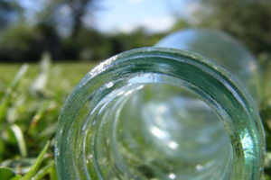 bottles, Grass