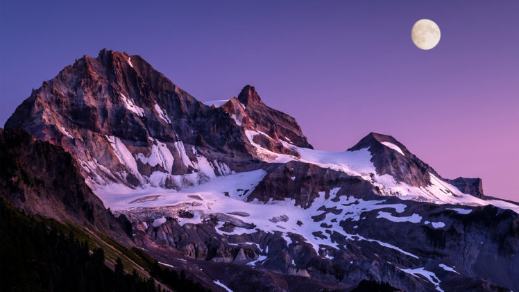 mountains, Snow, Landscape HD Wallpaper Desktop Background
