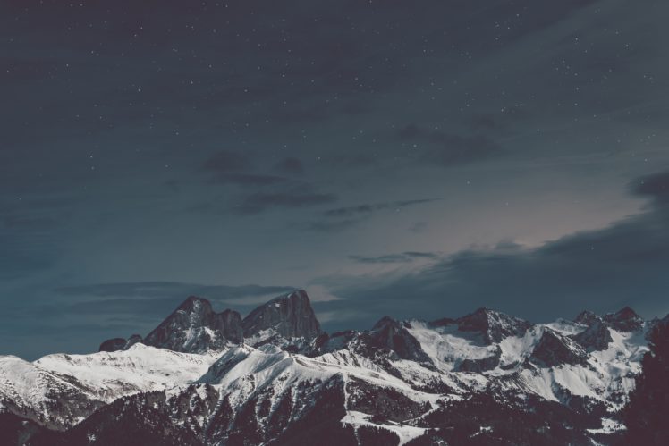 nature, Snow, Mountains, Landscape HD Wallpaper Desktop Background