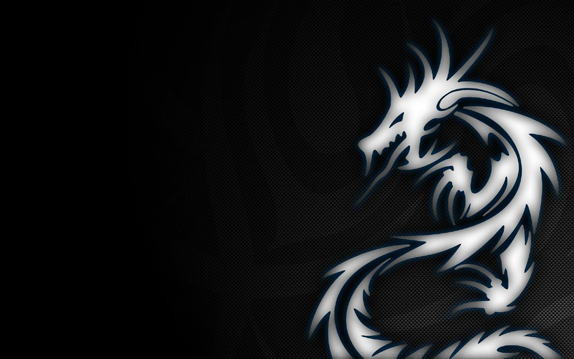 dragon, Black, Digital art Wallpapers HD / Desktop and