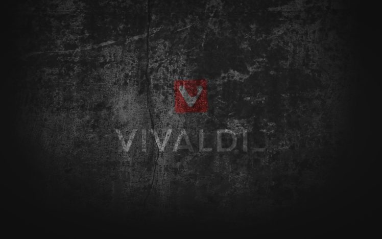 Browser, Vivaldi, Computer, Grunge, Black,  grey HD Wallpaper Desktop Background