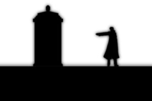 Tenth Doctor, Doctor Who, Silhouette, Monochrome
