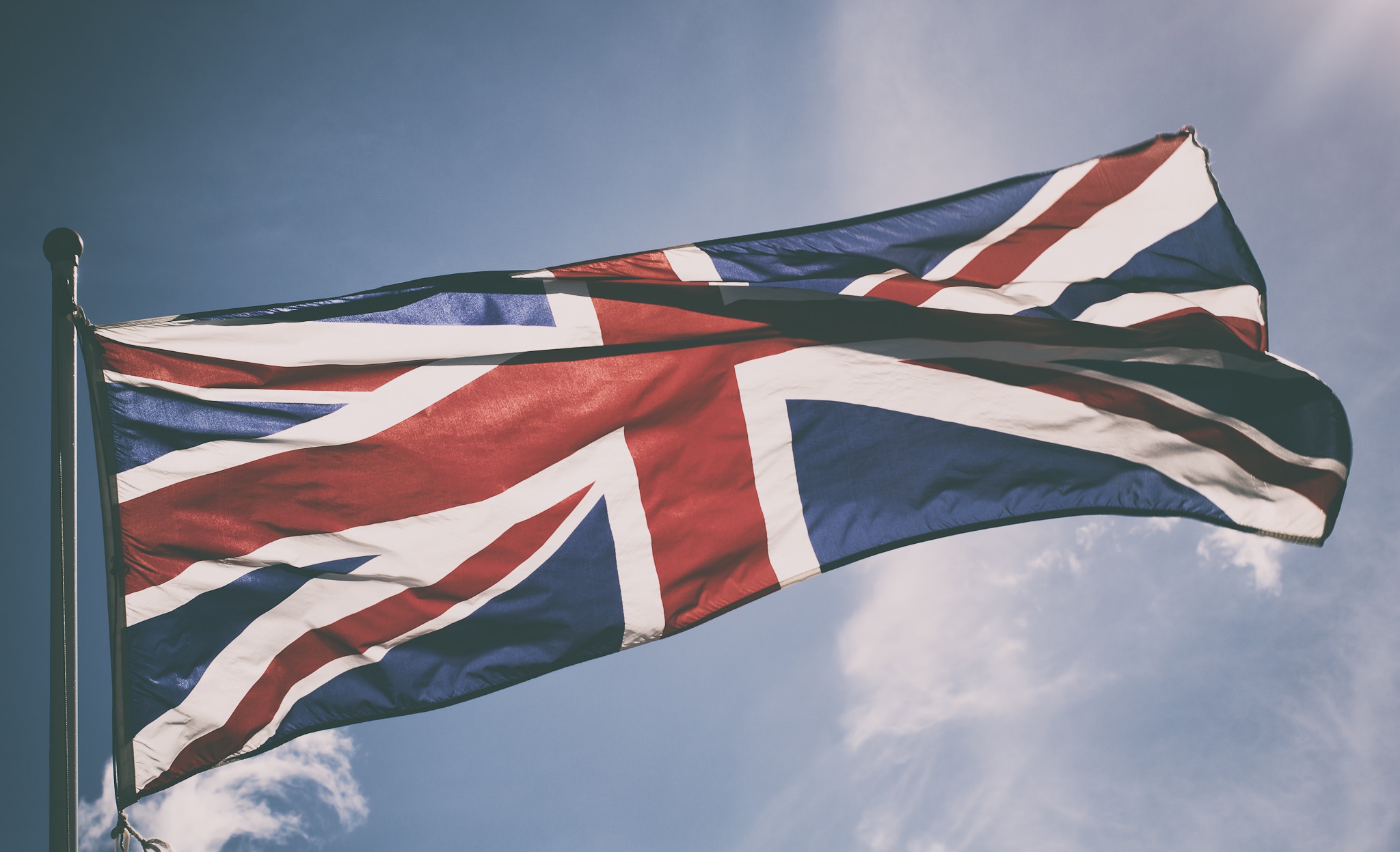 flag, Sky, UK, Union Jack Wallpaper