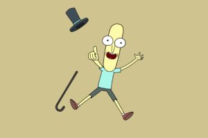 Mr.Poopybutthole, Rick and Morty, Adult Swim, Cartoon, Top hat, Cane