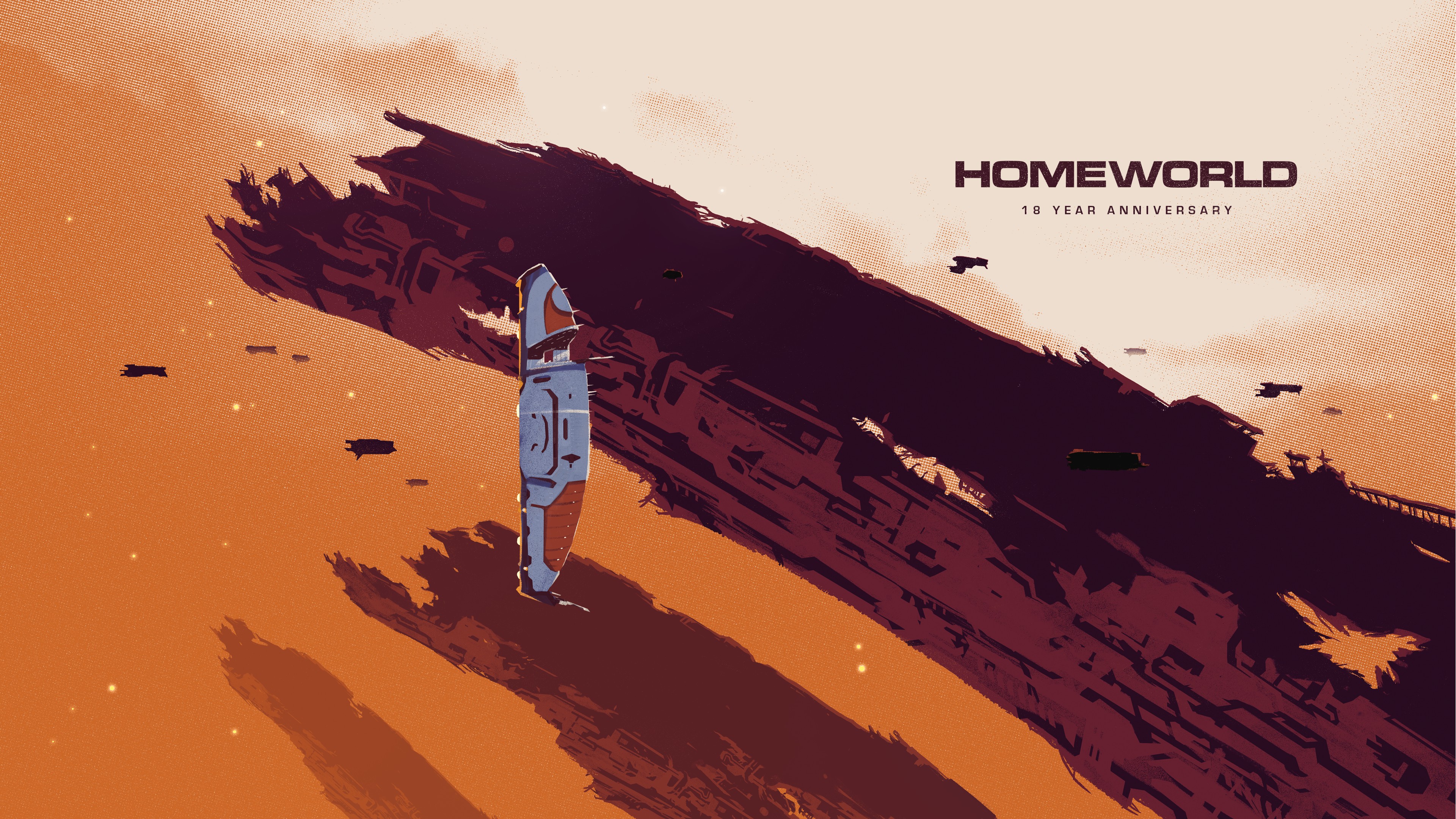 Homeworld, Science fiction, Spaceship, Computer game Wallpaper